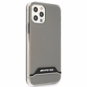AMG Electroplate Black&White Suojakuori iPhone 12 / 12 Prolle - läpinäkyvä