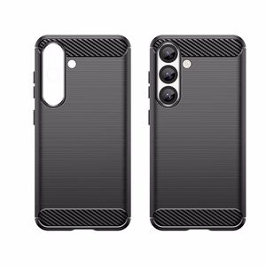 Carbon Suojakuori Samsung Galaxy S25 Edge:lle - musta