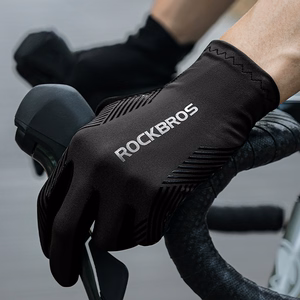 Rockbros cycling gloves spring/summer/autumn, full, size: L - black