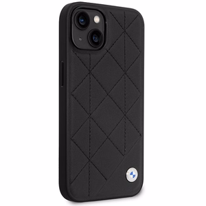 BMW BMHCP14S22RQDK iPhone 14 6.1 musta/musta nahkainen Quilted