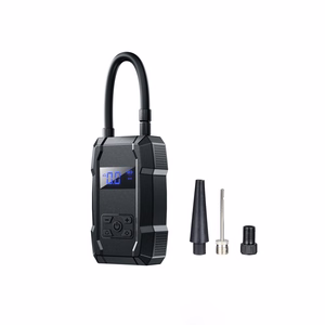 WEKOME Pi801 portable electric tyre inflator with 2000 mAh power bank, black