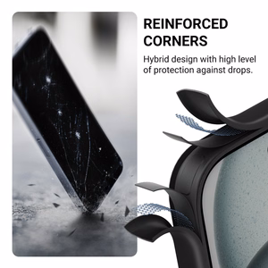 Crong Hybrid Frost MAG Cover MagSafe suojakuori iPhone 17e / 16e -laitteelle, musta