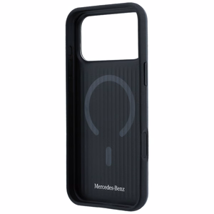 Mercedes 3D MagSafe nahkainen suojakuori malleille iPhone 18 Pro Max / 17 Pro Max, antrasiitti
