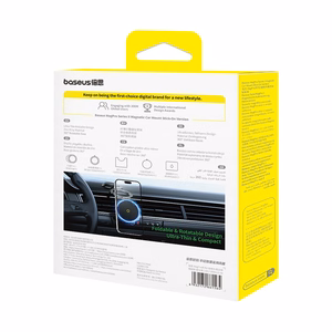 Puhelinteline Baseus MagPro Series II Magneettinen autoteline tarttuva versio musta C40172900121-00