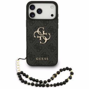 Case Guess PU 4G Metal Logo Strap Apple iPhone 17 Pro Max black