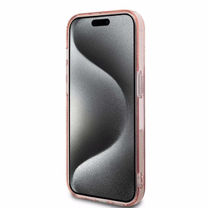 Karl Lagerfeld IML Choupette Head & Monogram suojakuori iPhone 14 Pro Max:lle - vaaleanpunainen
