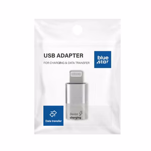 Adapteri Type C - Lightning Blue Star - valkoinen