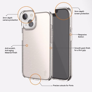 Ugly Rubber Vogue -kuori iPhone 15 Plus 6,7'' ruusukulta
