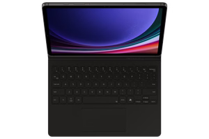 DX725UB -kirjakotelo ja näppäimistö Samsung Galaxy Tab S9/S9 FE/S10 FE/S10 Lite, musta