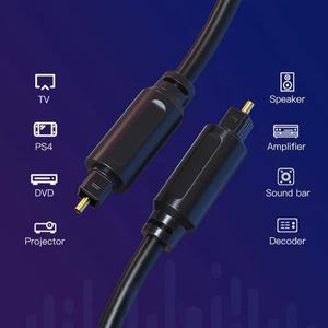 Premium optinen audiokaapeli Toslink-Toslink, 2m