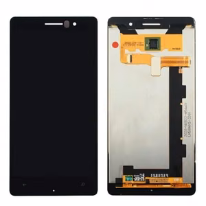 LCD-näyttö yhteensopiva Nokia Lumia 830 kehyksellä musta HQ