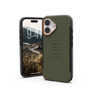 UAG Civilian MagSafe Suojakuori iPhone 17 - Oliivi ja Oranssi