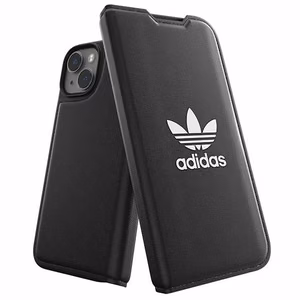 Adidas OR Booklet Case BASIC iPhone 14 6.1 musta/musta valkoinen 50181