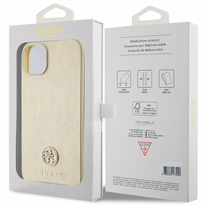 Guess GUHCP15MPS4DGPD iPhone 15 Plus 6,7 kultainen/kultainen kovakuori Strass Metal Logo