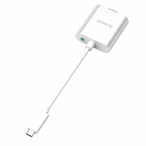 Orico PTAV sovitin USB-C–VGA ja 3,5 mm, Full HD, 0,15 m – hopeanvärinen