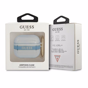 Guess GUA3HHTSB AirPods 3 -suojus sininen/sininen Hihnamallisto