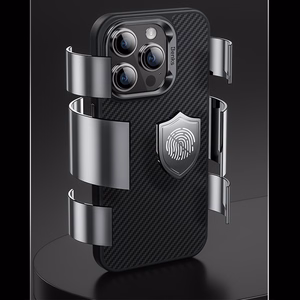 Benks Magnetic Hybrid Armor Pro Kevlar Suojakuori Metal Frame 600D iPhone 15 Plus:lle musta