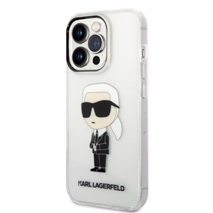 Karl Lagerfeld Ikonik Karl suojakuori iPhone 14 Pro:lle - läpinäkyvä