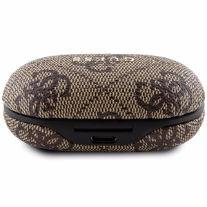 TWS Guess 4G Metal Bluetooth Kuulokkeet ENC telakointiasemalla - ruskea