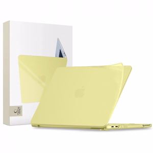 Tech-Protect Softshell -suojakuori MacBook Neo 13 2026:lle - matta keltainen