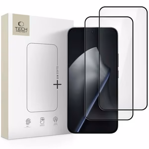 Tech-Protect Glass Fit+ 2-pack tempered glass for Xiaomi 15T / 15T Pro - black