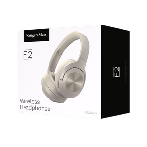 Kruger&Matz F2 langattomat on-ear-kuulokkeet, harmaat