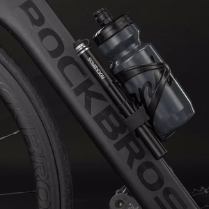 Rockbros JG-PB-004 kevyt pyöräpumppu painemittarilla – väri: musta