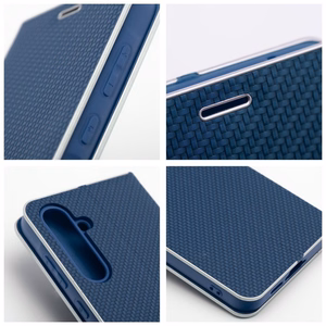 Flip case for Samsung A51 Luna Book Carbon blue