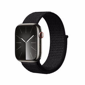 Crong Nylon Reflex Sport strap for Apple Watch 38 / 40 / 41 / 42 mm, black