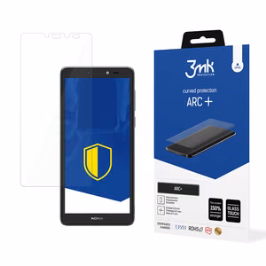 Nokia C2 2nd Edition – 3mk ARC+ puhelimen näytönsuoja
