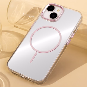 Clear Thin Mag Suojakuori iPhone 17 Air 6,6 vaaleanpunainen