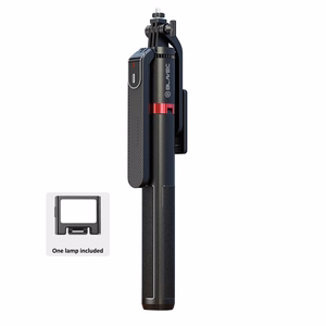 Blavec Selfie Stick Aluminium Fusion P-08 jalusta + kaukosäädin + 1 lamppu 2,2 metriä (SSFP08-TR1LB22) musta