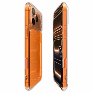 Spigen Thin Fit MagSafe Suojakuori iPhone 17 Pro:lle - Läpinäkyvä Oranssi