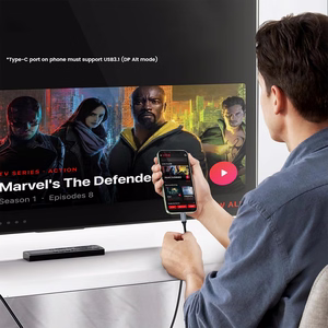 Wozinsky USB-C - HDMI 4K 60Hz Kaapeli 1,8m - Musta