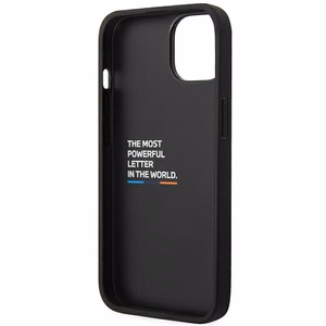 Kotelo BMW BMHCP14S22NBCK iPhone 14 6.1 "musta / musta nahka Carbon