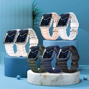 Triple Protection Hihna Apple Watch 38 / 40 / 41 mm ranneke - vihreä