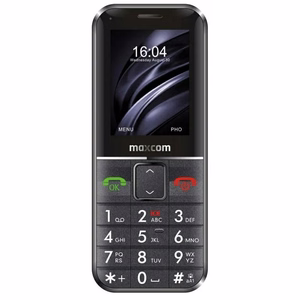 Maxcom Comfort MM735 latausasemalla + SOS-ranneke musta