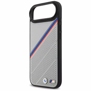 BMW M Tricolor Metal Logo MagSafe Suojakuori iPhone 17 Air:lle - Harmaa