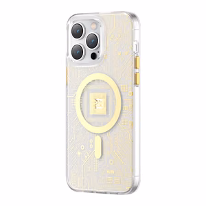 Kingxbar PQY Geek-sarjan magneettinen kotelo iPhone 14 Plus MagSafe kultainen