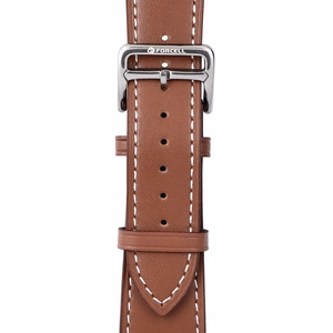 Hihna Apple Watch:lle Forcell F-Design FA20 reikänahka ekologinen 38 / 40 / 41 mm ruskea