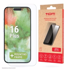 Karkaistu lasi 2D näytönsuoja täyspeitto iPhone 16 Plus/15 Plus, läpinäkyvä