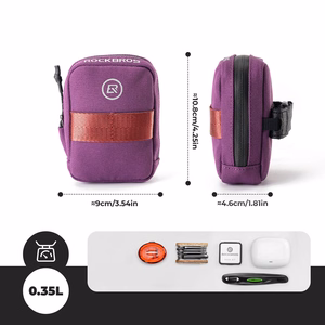 Rockbros F006 polkupyörän satulalaukku 0.35 l - violetti