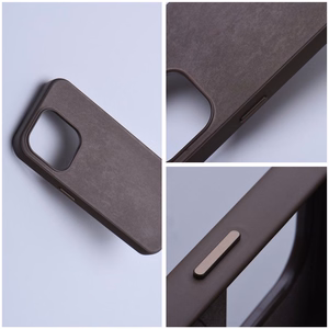 Suojakuori iPhone 13 PRO:lle Woven Mag Cover MagSafe-yhteensopiva vaaleanruskea