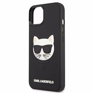 Karl Lagerfeld 3D kumi Choupette kotelo iPhone 13 mini - musta