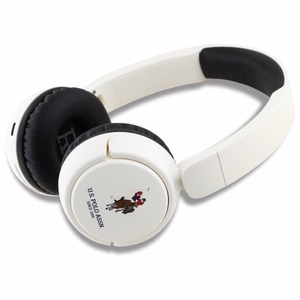 US Polo Bluetooth Kuulokkeet DH Color Logo - valkoinen
