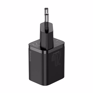 Baseus Super Si 20W laturi USB-C + USB-C - Lightning-kaapeli 1,0 m musta TZCCSUP-B01
