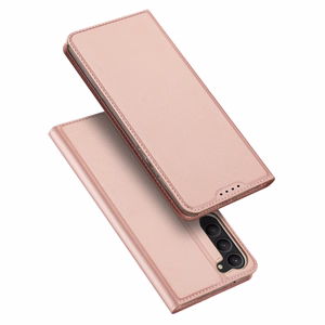 Dux Ducis Skin Pro Suojakuori Samsung Galaxy S23+:lle - läppäkuori korttilompakko jalusta vaaleanpunainen