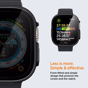 Spigen Thin Fit 360 -suojakuori Apple Watch Ultra 49 mm -mallille, musta