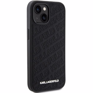Karl Lagerfeld Suojakuori iPhone 15 6,1 KLHCP15SPQKPMK musta HC QUILTED K PATTERN