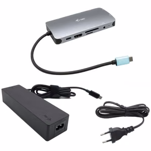 I-TEC USB-C Metal Nano Dock HDMI/VGA+PD telakka
